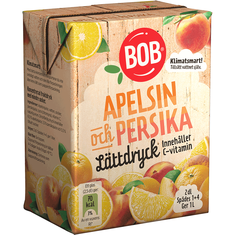 Lättdryck apelsin & persika