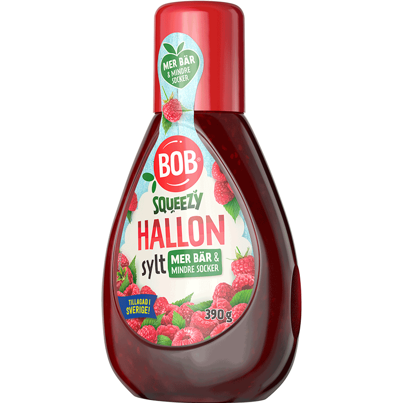 BOB Squeezy Hallonsylt 390 g