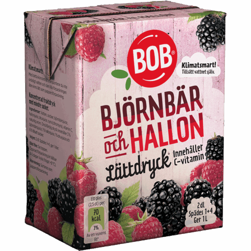 Lättdryck björnbär & hallon