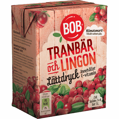 Lättdryck Tranbär & Lingon