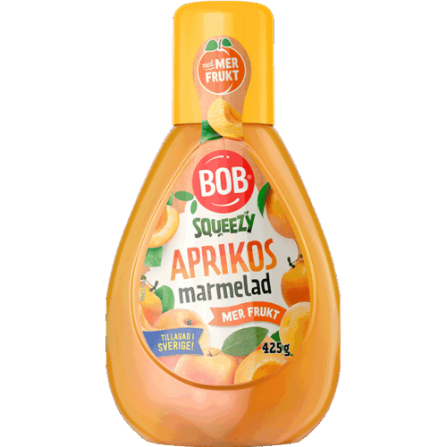 BOB Squeezy Aprikosmarmelad 425 g