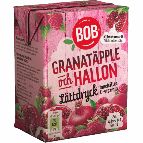 Lättdryck Granatäpple & Hallon