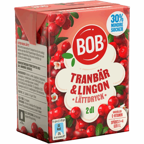 Lättdryck Tranbär & Lingon