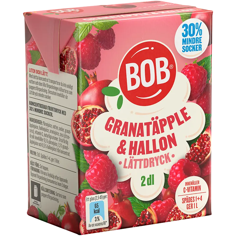 Lättdryck Granatäpple & Hallon