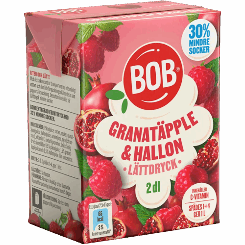 Lättdryck Granatäpple & Hallon