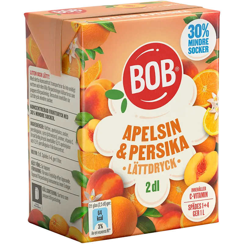Lättdryck apelsin & persika